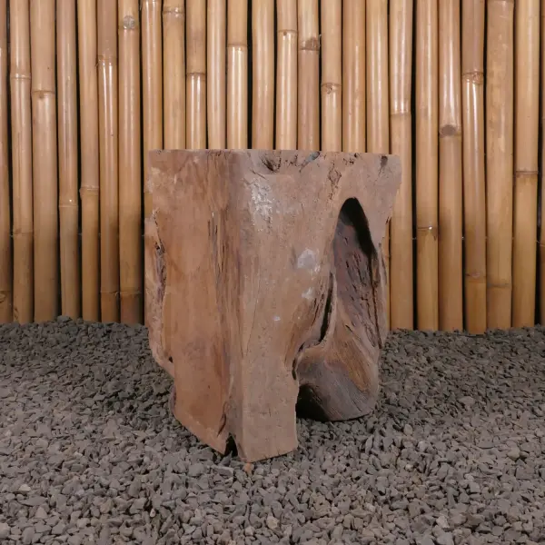 Product image 9 of the product “Stool with square model made of teak wood about 40cm height ”